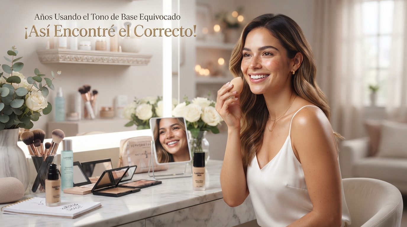 Años Usando el Tono de Base Equivocado: Así Encontré el Correcto