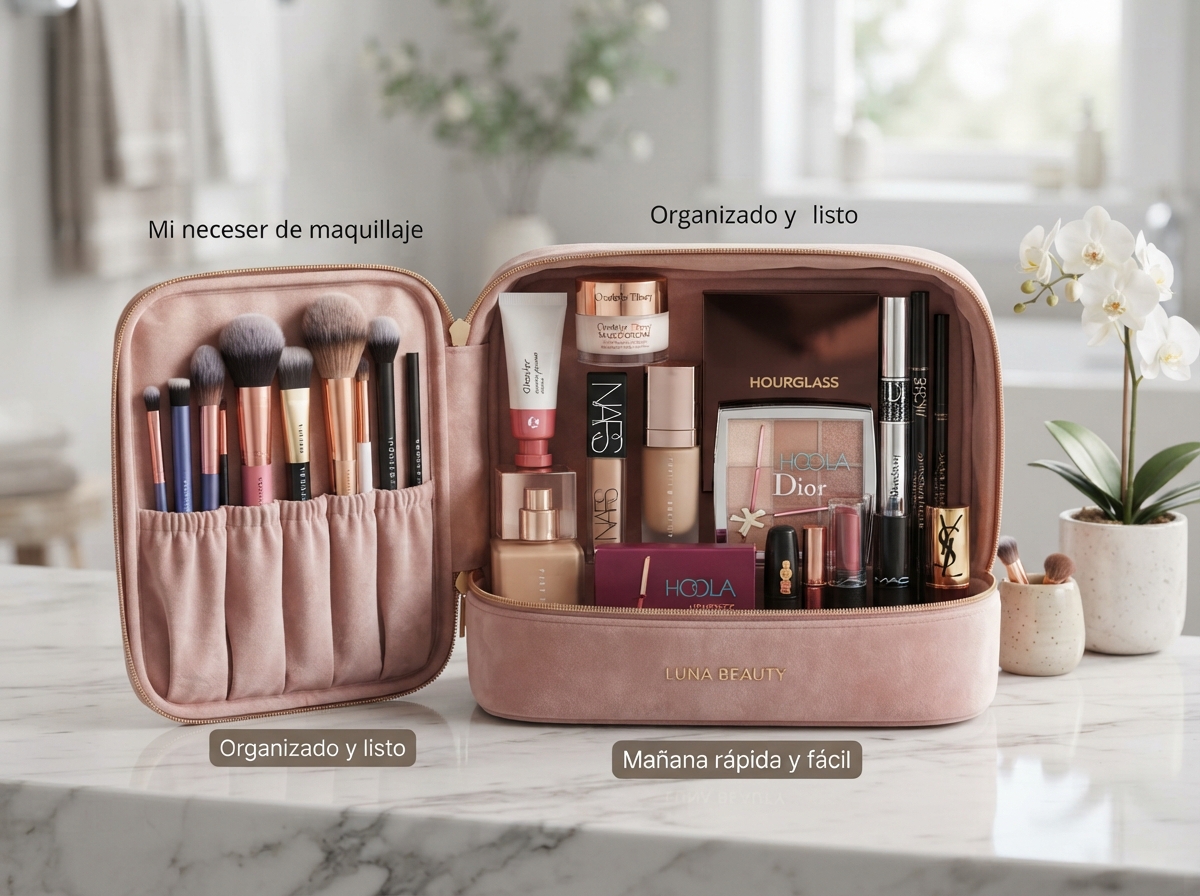 Detalles de Cómo Organicé mi Neceser de Maquillaje (y Dejé de Perder Tiempo Cada Mañana)
